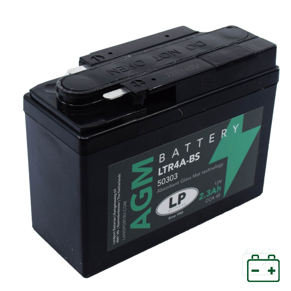 Landport LTR4A-BS, YTR4A-BS 12V 2,3Ah gondozásmentes AGM (zselés) motor akkumulátor Landport LTR4A-BS, YTR4A-BS 12V 2,3Ah gondozásmentes AGM (zselés) motor akkumulátor