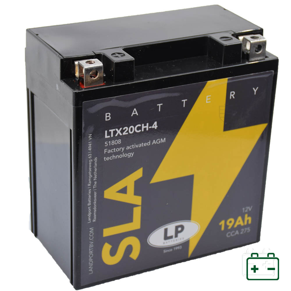 Landport LTX20CH-4, YTX20CH-4 (LTX20CH-4) 12V 19Ah gondozásmentes AGM (zselés) motor akkumulátor Landport LTX20CH-4, YTX20CH-4 (LTX20CH-4) 12V 19Ah gondozásmentes AGM (zselés) motor akkumulátor