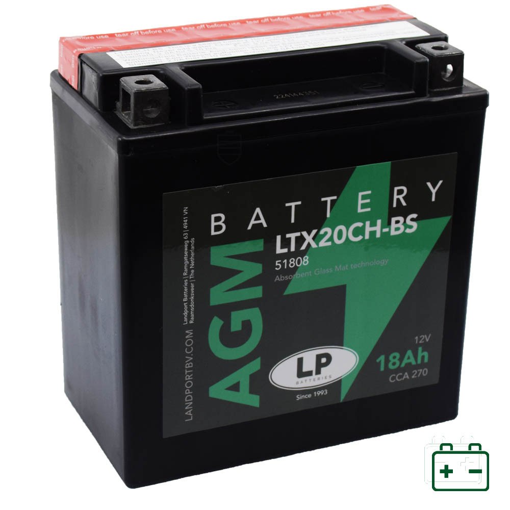 Landport LTX20CH-BS, YTX20CH-BS 12V 18Ah gondozásmentes AGM (zselés) motor akkumulátor Landport LTX20CH-BS, YTX20CH-BS 12V 18Ah gondozásmentes AGM (zselés) motor akkumulátor