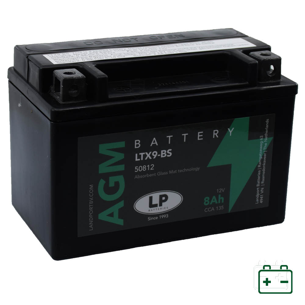 Landport LTX9-BS, YTX9-BS 12V 8Ah gondozásmentes AGM (zselés) motor akkumulátor Landport LTX9-BS, YTX9-BS 12V 8Ah gondozásmentes AGM (zselés) motor akkumulátor