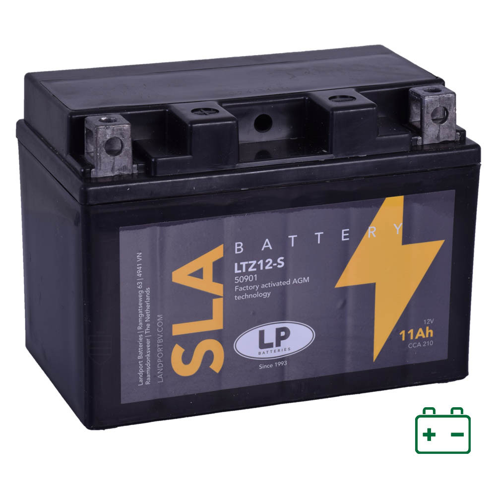 Landport LTZ12-S, YTZ12-S 12V 11Ah gondozásmentes AGM (zselés) motor akkumulátor