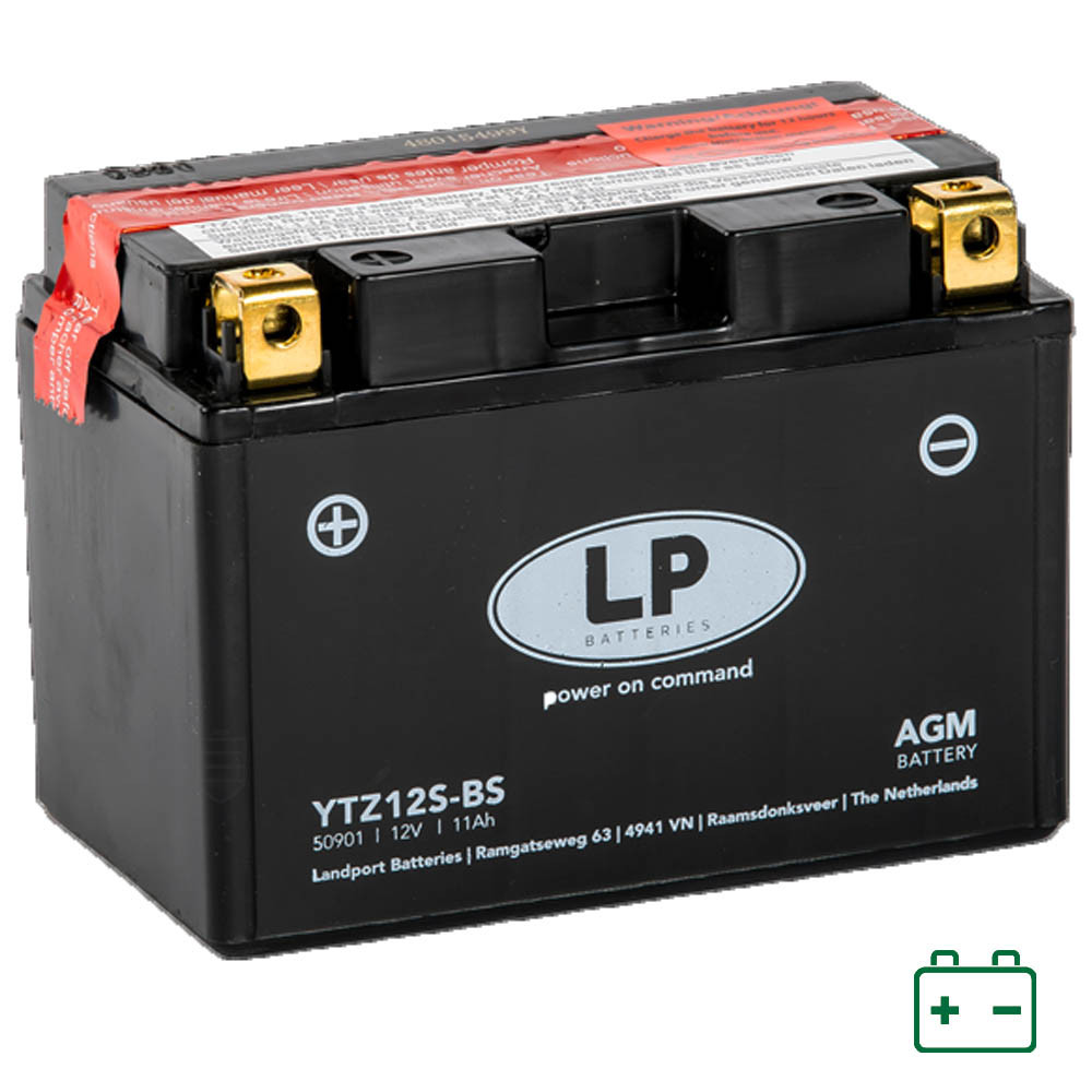 Landport YTZ12S-BS 12V 11Ah gondozásmentes AGM (zselés) motor akkumulátor Landport YTZ12S-BS 12V 11Ah gondozásmentes AGM (zselés) motor akkumulátor