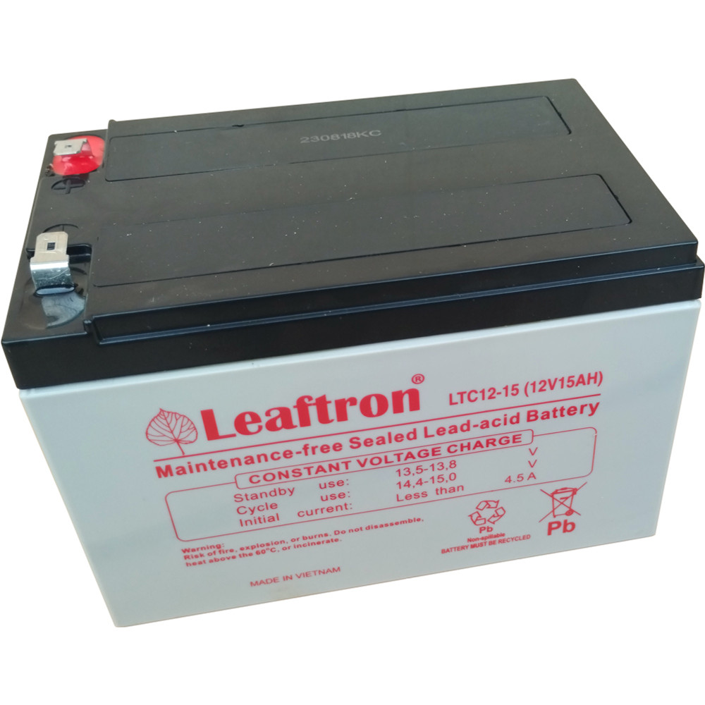 Leaftron 12V 15Ah Ciklkus Zselés Akkumulátor elektromos kerékpárba LTC12-15 F2 Leaftron 12V 15Ah Ciklkus Zselés Akkumulátor elektromos kerékpárba LTC12-15 F2