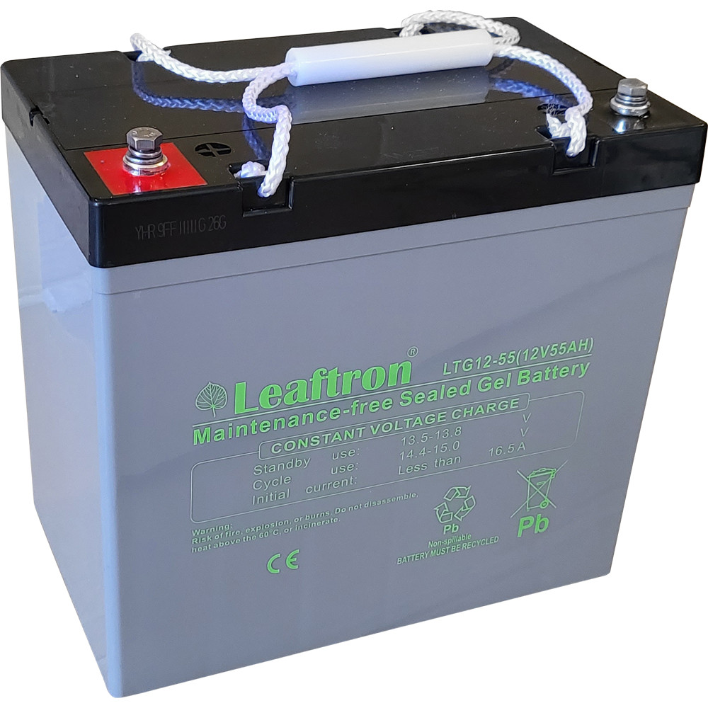 Leaftron 12V 55Ah Ciklikus GÉL akkumulátor LTG12-55