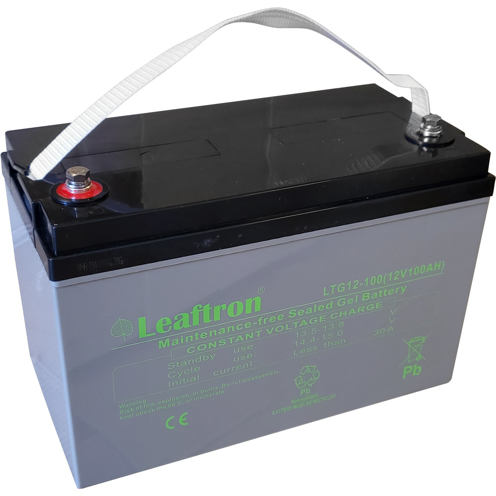 Leaftron 12V 100Ah Ciklkus GÉL Zselés Akkumulátor LTG12-100 Leaftron 12V 100Ah Ciklkus GÉL Zselés Akkumulátor LTG12-100