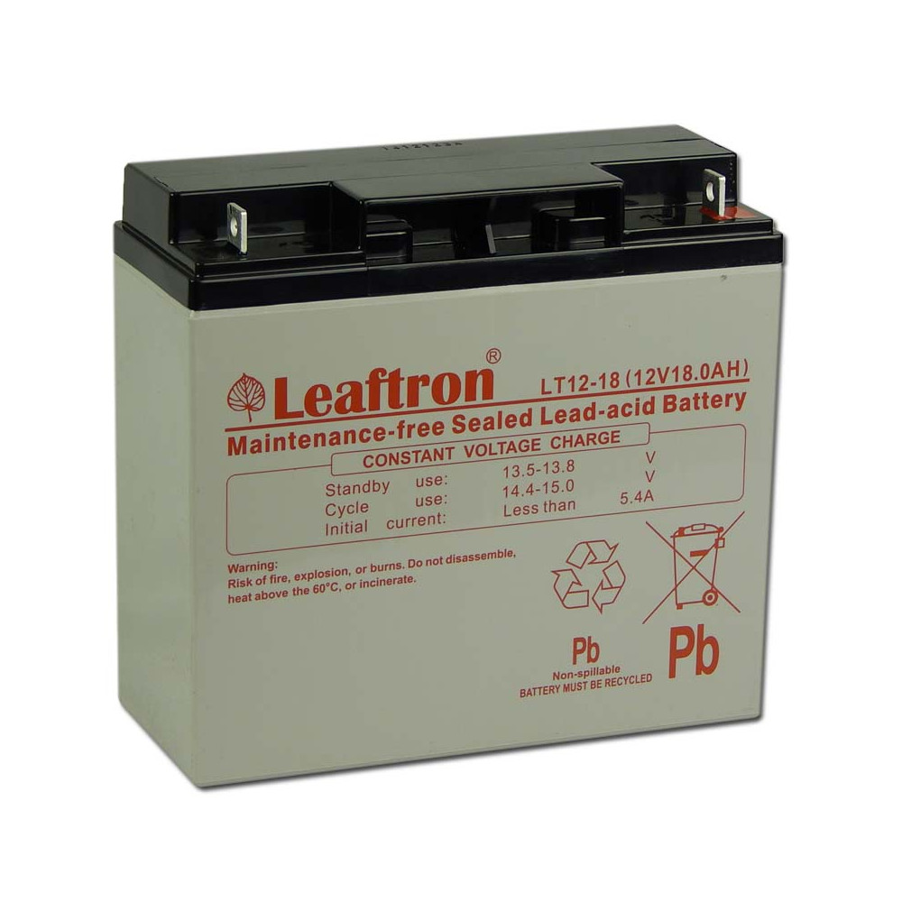 Leaftron 12V 18Ah Zselés akkumulátor LT12-18 Leaftron 12V 18Ah Zselés akkumulátor LT12-18