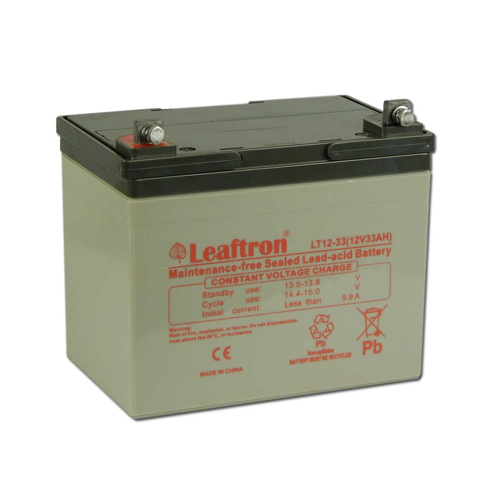 Leaftron 12V 33Ah Zselés akkumulátor LT12-33