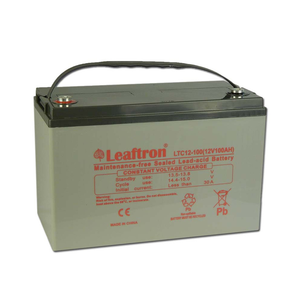 Leaftron 12V 100Ah Ciklkus Zselés Akkumulátor LTC12-100