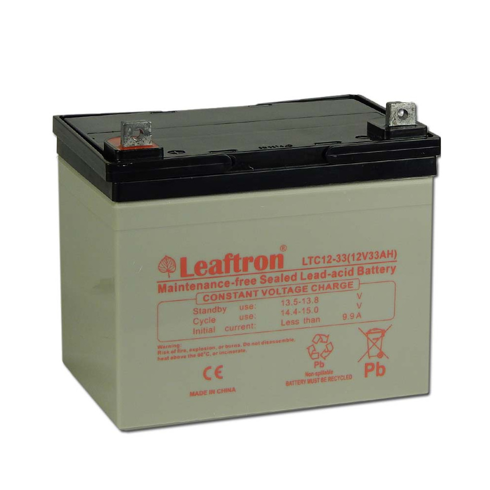 Leaftron 12V 33Ah Ciklkus Zselés Akkumulátor LTC12-33 Leaftron 12V 33Ah Ciklkus Zselés Akkumulátor LTC12-33
