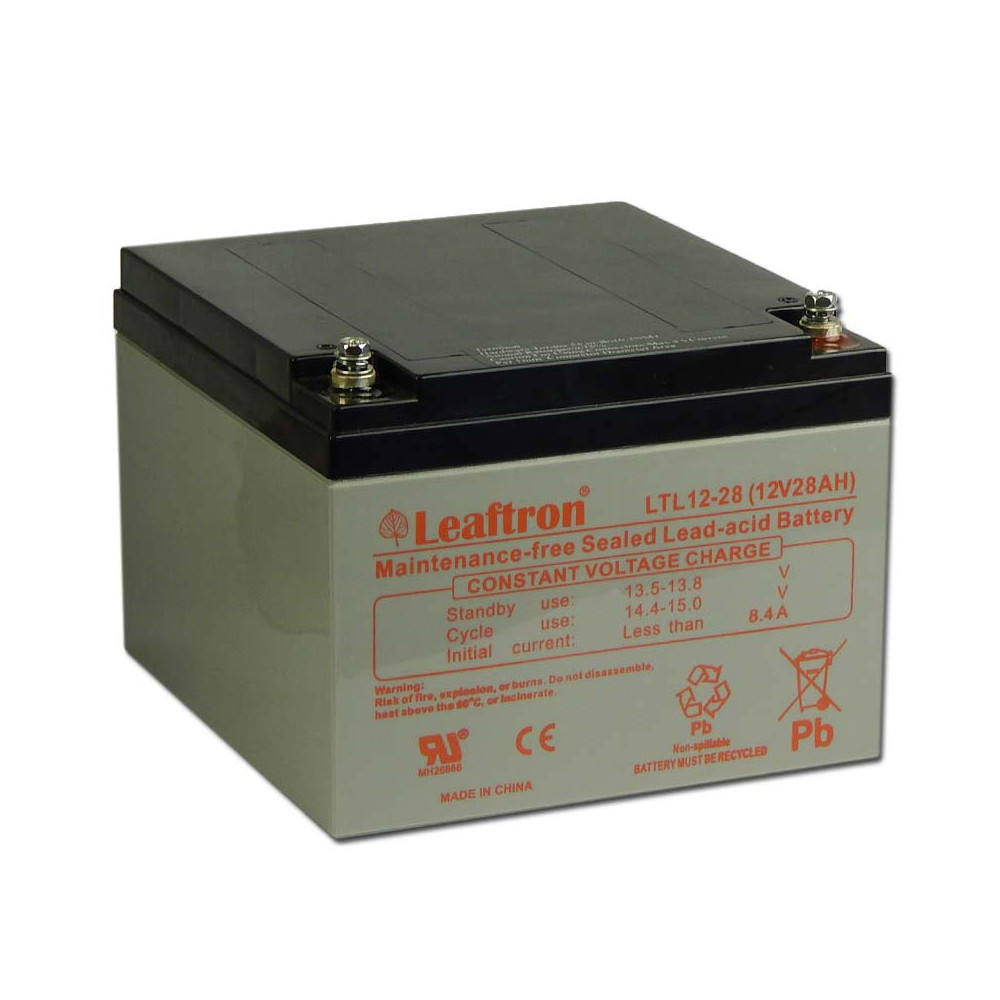Leaftron 12V 28Ah Zselés akkumulátor LTL12-28 Leaftron 12V 28Ah Zselés akkumulátor LTL12-28