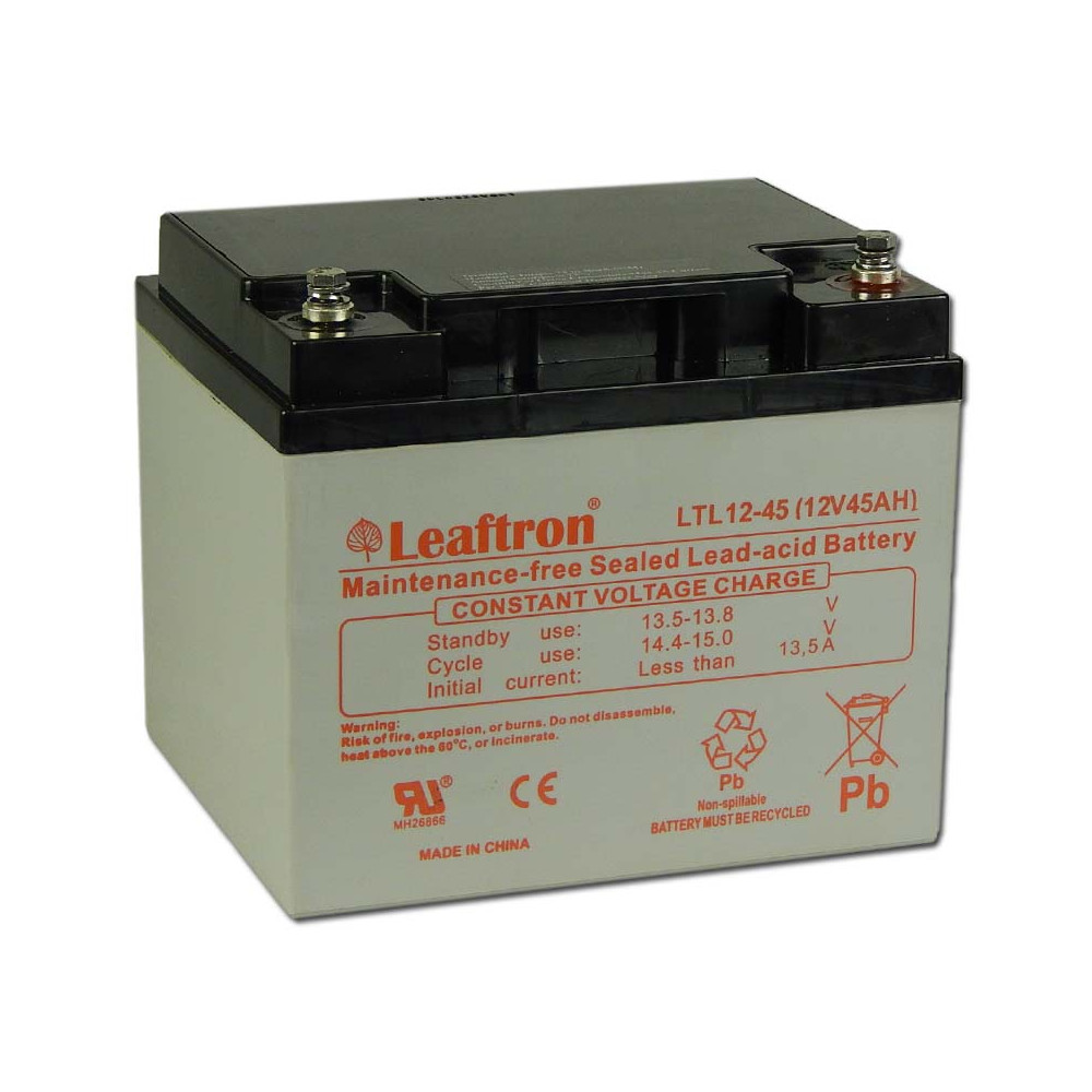 Leaftron 12V 45Ah Zselés akkumulátor LTL12-45 Leaftron 12V 45Ah Zselés akkumulátor LTL12-45
