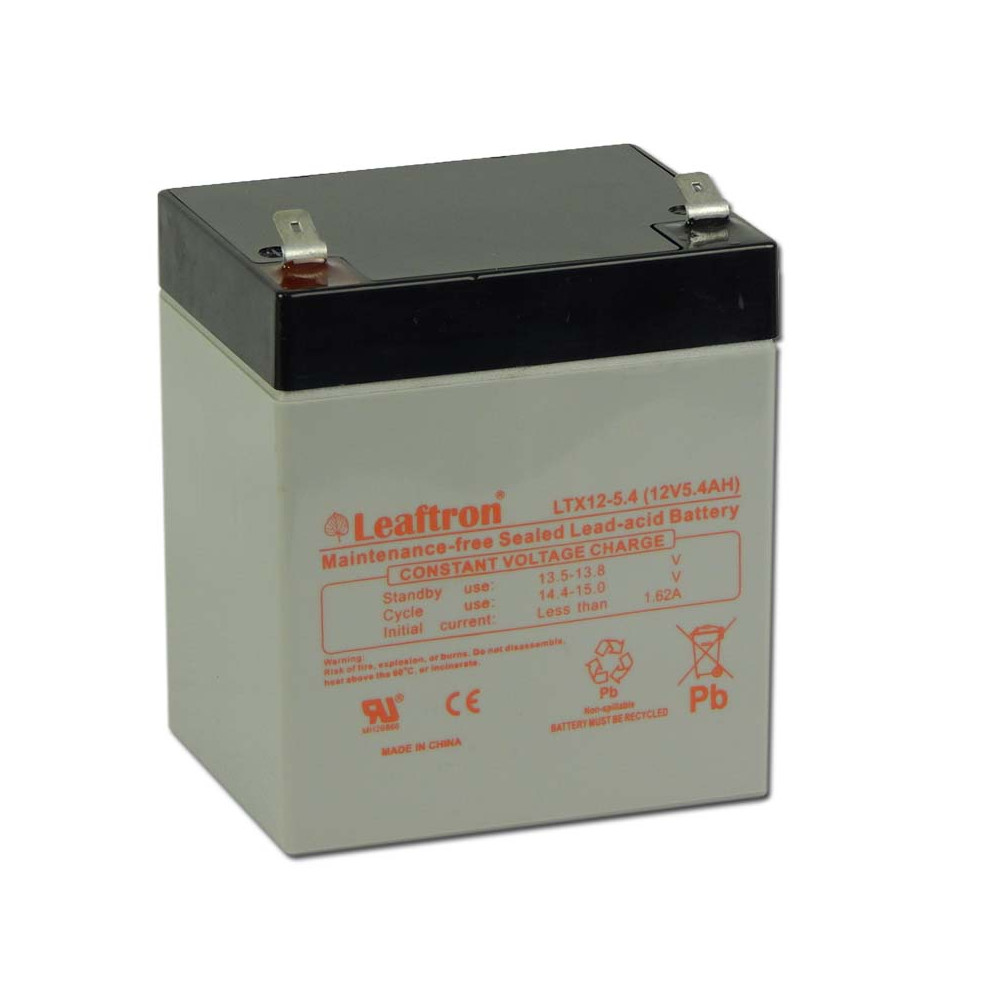 Leaftron 12V 5,4Ah Zselés akkumulátor LTX12-5,4 F2