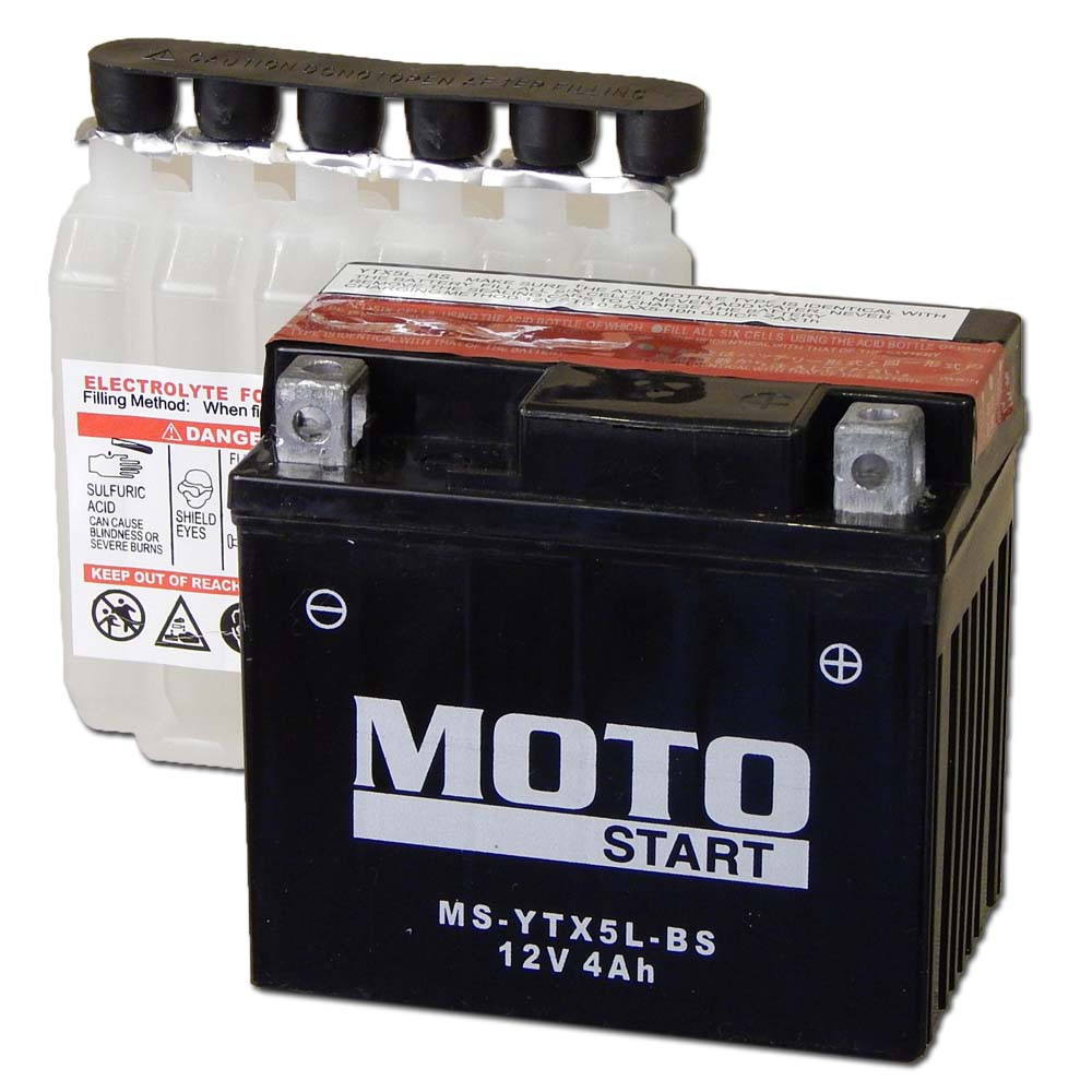 MotoSTART YTX5L-BS 12V 4Ah gondozásmentes AGM (zselés) motor akkumulátor MotoSTART YTX5L-BS 12V 4Ah gondozásmentes AGM (zselés) motor akkumulátor