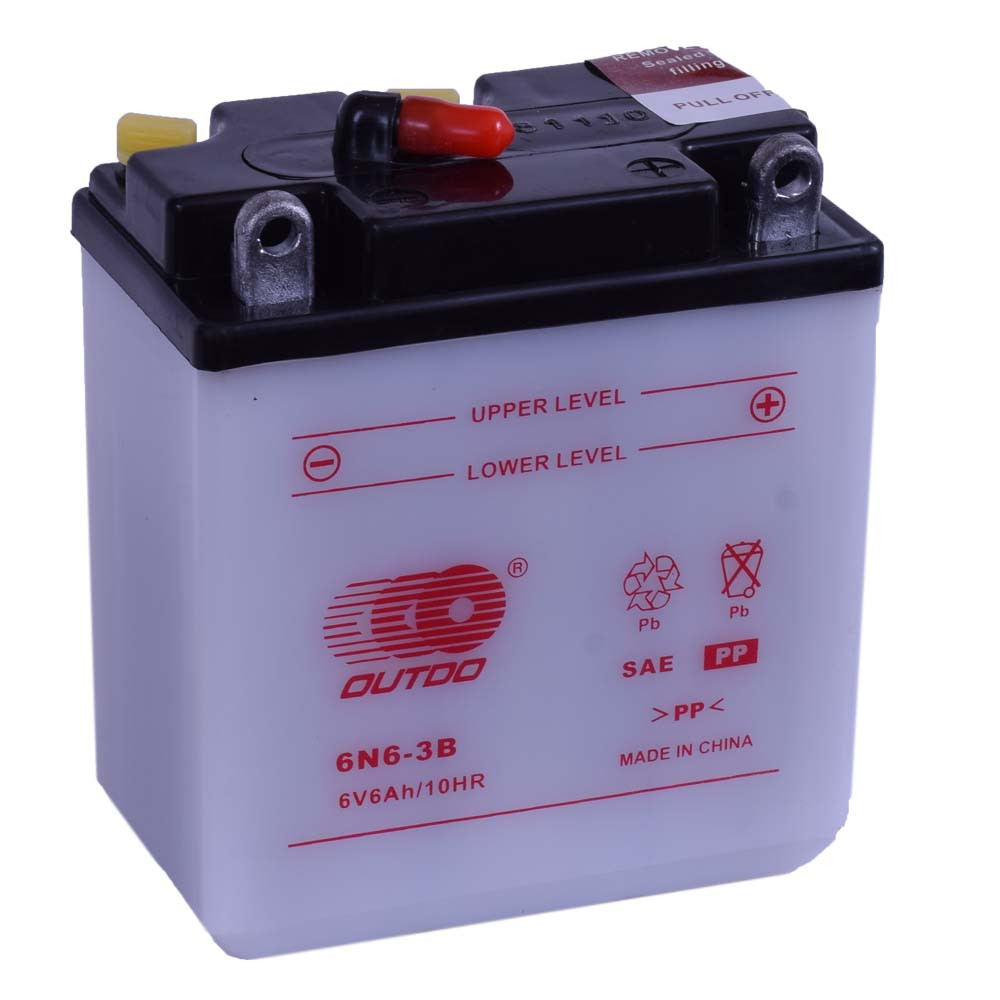 Outdo 6N6-3B 6V 6Ah Motor akkumulátor sav nélkül Outdo 6N6-3B 6V 6Ah Motor akkumulátor sav nélkül
