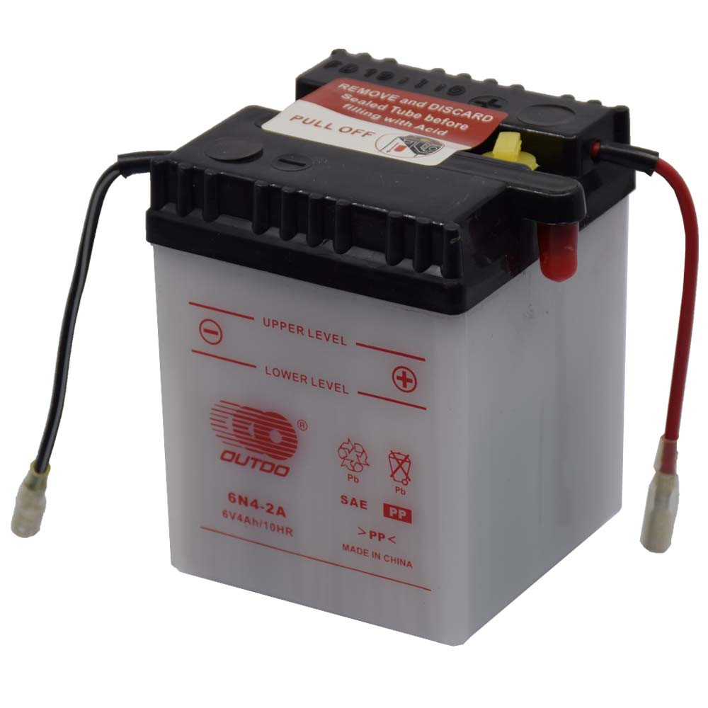 Outdo 6N4-2A 6V 4Ah Motor akkumulátor sav nélkül