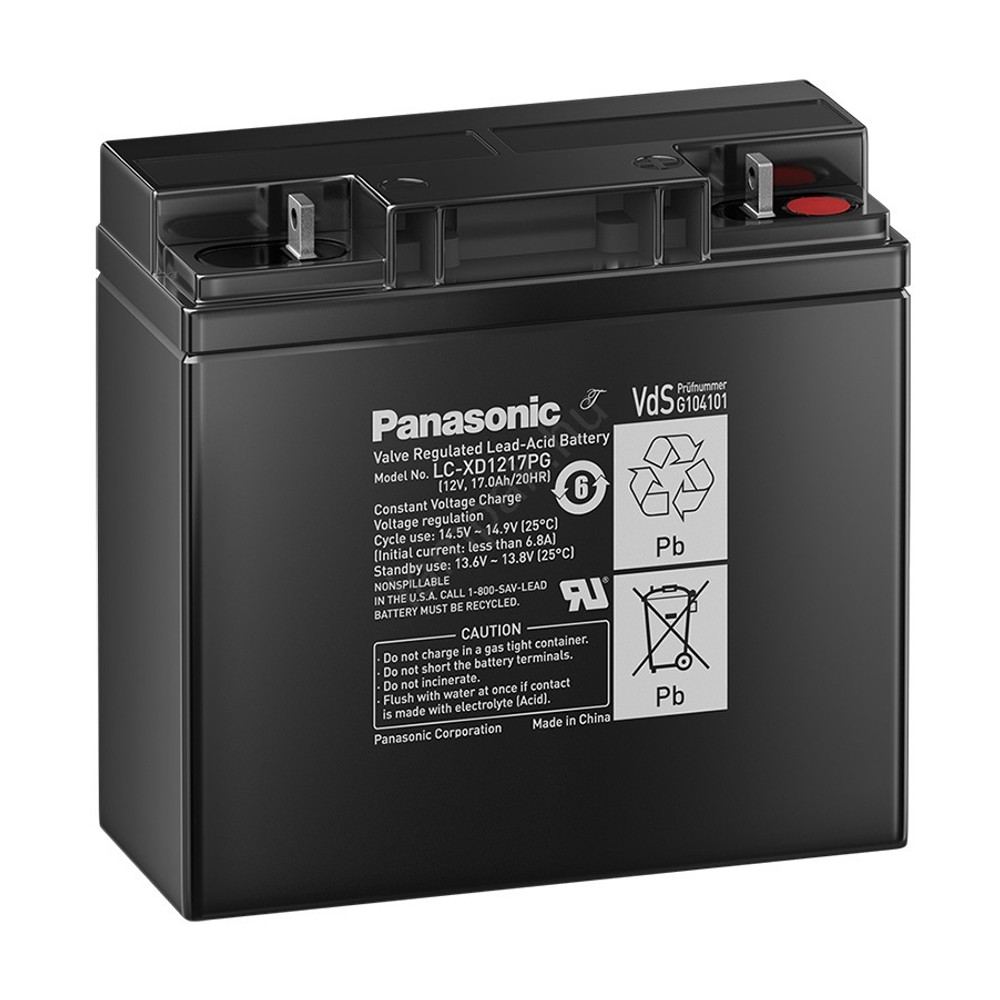 Panasonic 12V 17Ah Zselés akkumulátor LC-XD1217PG Panasonic 12V 17Ah Zselés akkumulátor LC-XD1217PG