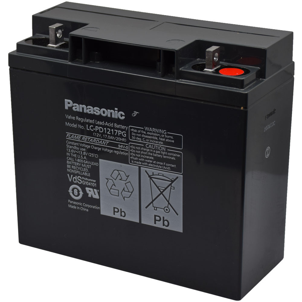 Panasonic 12V 17Ah Zselés akkumulátor LC-PD1217PG Panasonic 12V 17Ah Zselés akkumulátor LC-PD1217PG