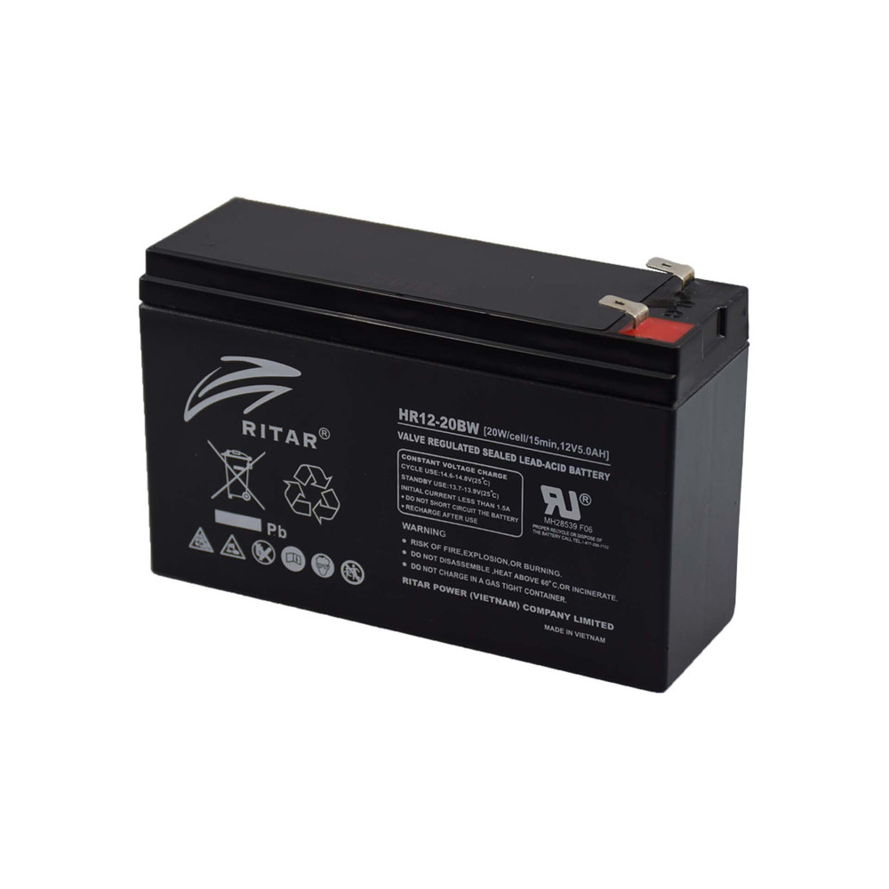 Ritar 12V 5Ah Zselés akkumulátor HR12-20BW Ritar 12V 5Ah Zselés akkumulátor HR12-20BW