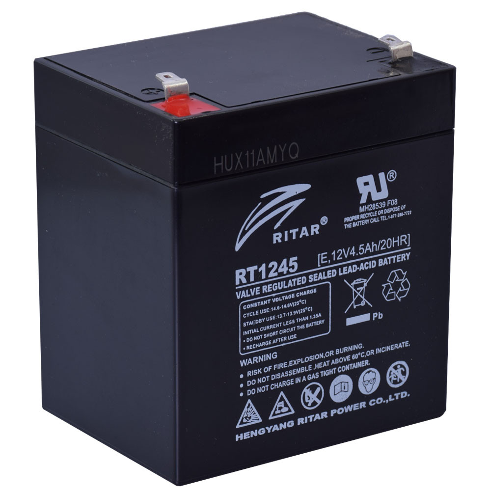 Ritar 12V 4,5Ah Zselés akkumulátor RT1245 Ritar 12V 4,5Ah Zselés akkumulátor RT1245