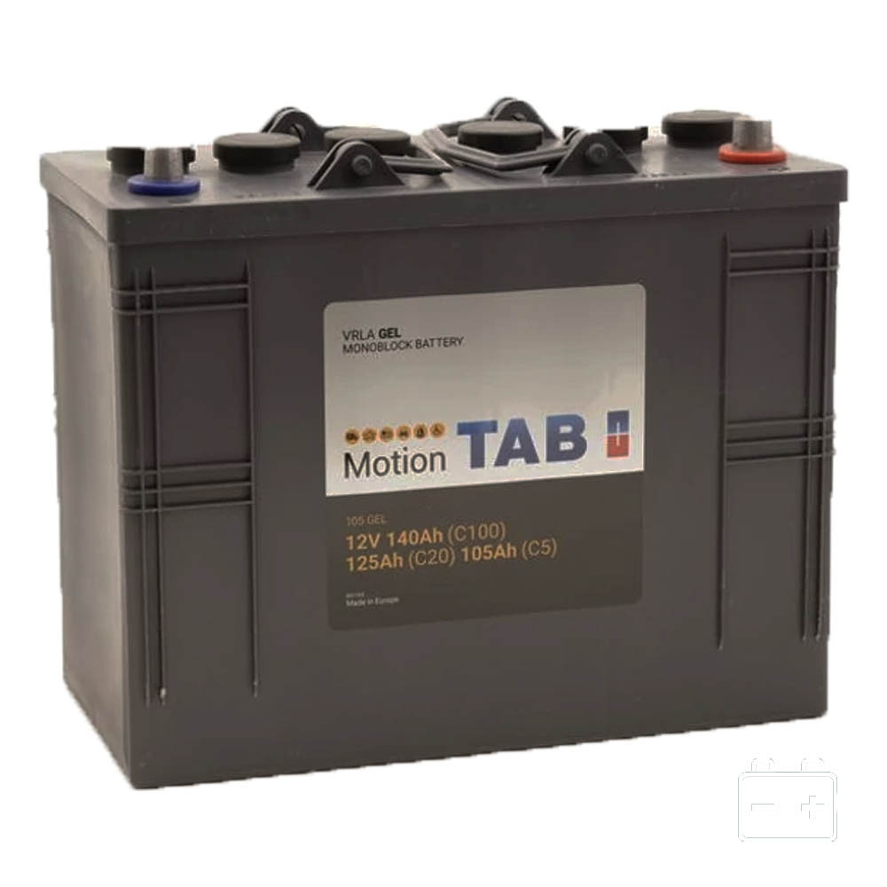 TAB Motion GEL C20/125 C5/105 Ah munka akkumulátor (GF12105V) takarítógép ciklikus akkumulátor TAB Motion GEL C20/125 C5/105 Ah munka akkumulátor (GF12105V) takarítógép ciklikus akkumulátor