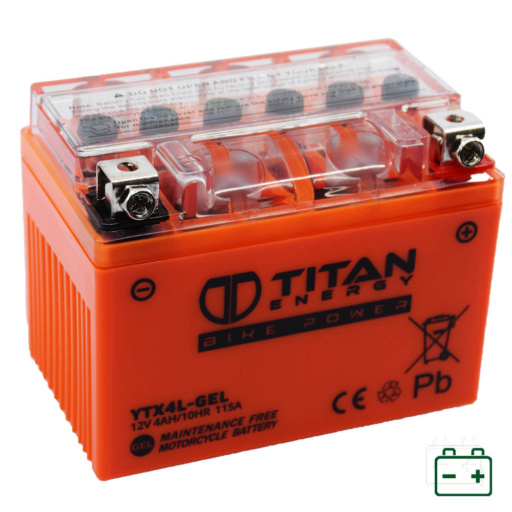 Titan Energy Bike Power YTX4L-GEL (YTX4L-BS) 12V 4Ah 115A Motor akkumulátor JOBB+ Titan Energy Bike Power YTX4L-GEL (YTX4L-BS) 12V 4Ah 115A Motor akkumulátor JOBB+
