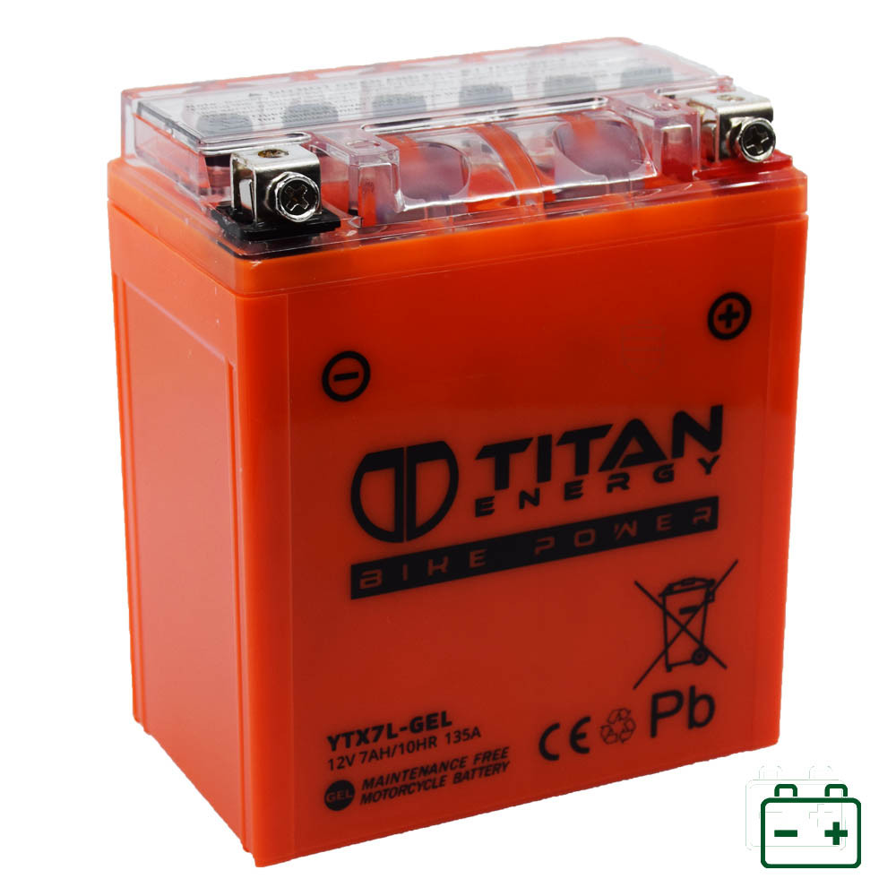 Titan Energy Bike Power YTX7L-GEL (YTX7L-BS) 12V 7Ah 135A Motor akkumulátor JOBB+ Titan Energy Bike Power YTX7L-GEL (YTX7L-BS) 12V 7Ah 135A Motor akkumulátor JOBB+