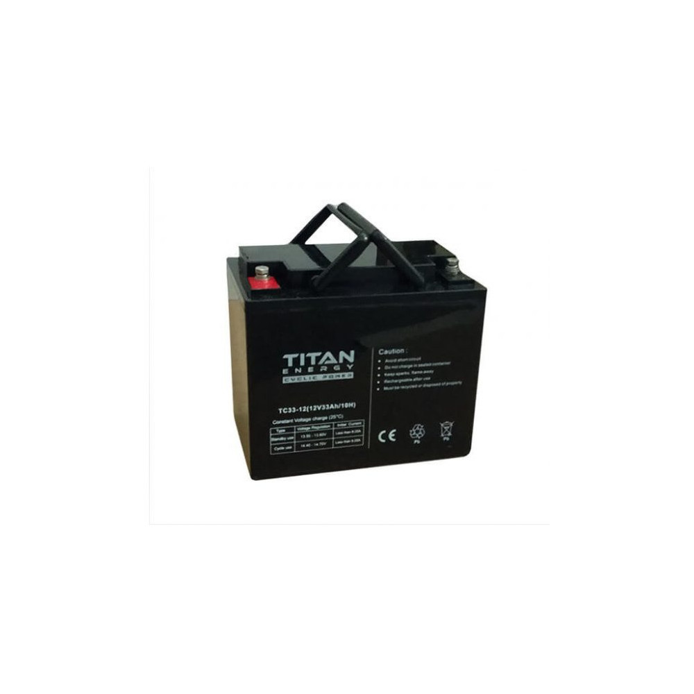 TitanEnergy CyclicPower TC33-12 12V 33Ah Ciklikus Zselés Akkumulátor TitanEnergy CyclicPower TC33-12 12V 33Ah Ciklikus Zselés Akkumulátor
