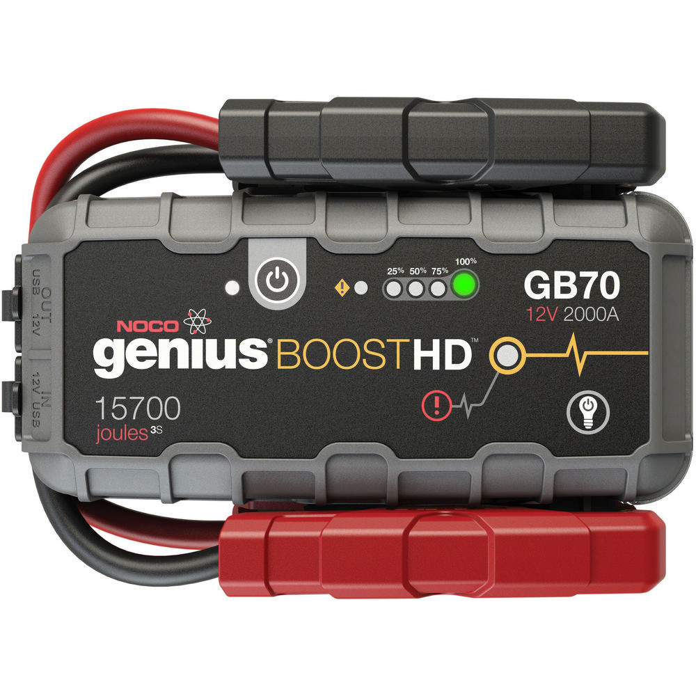 NOCO GB70 indításrásegítő (12V 2000 Amper), BOOST HD, Bikázó, Lámpa, Power Bank
