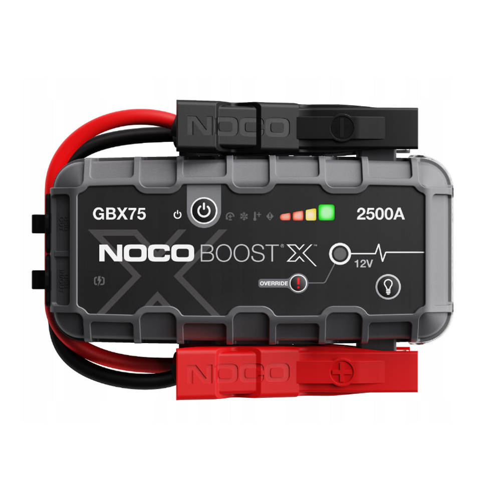 NOCO GBX75 indításrásegítő (12V 2500 Amper), BOOST HD, Bikázó, Lámpa, Power Bank NOCO GBX75 indításrásegítő (12V 2500 Amper), BOOST HD, Bikázó, Lámpa, Power Bank