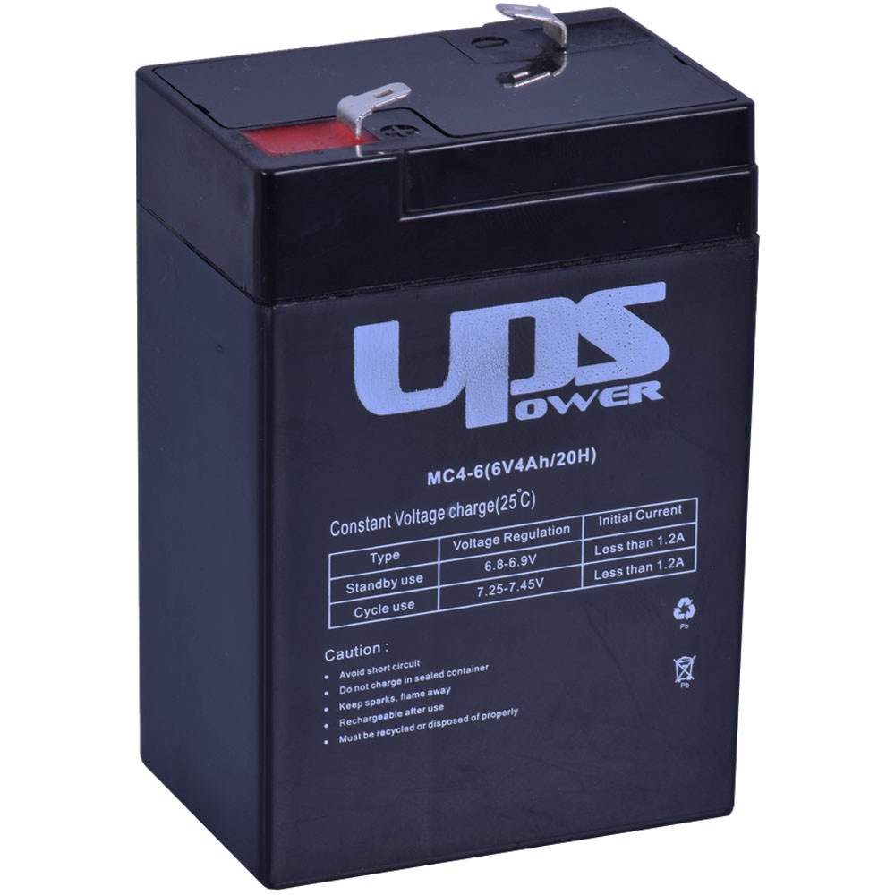 UPS Power MC4-6 6V 4Ah Zselés akkumulátor UPS Power MC4-6 6V 4Ah Zselés akkumulátor