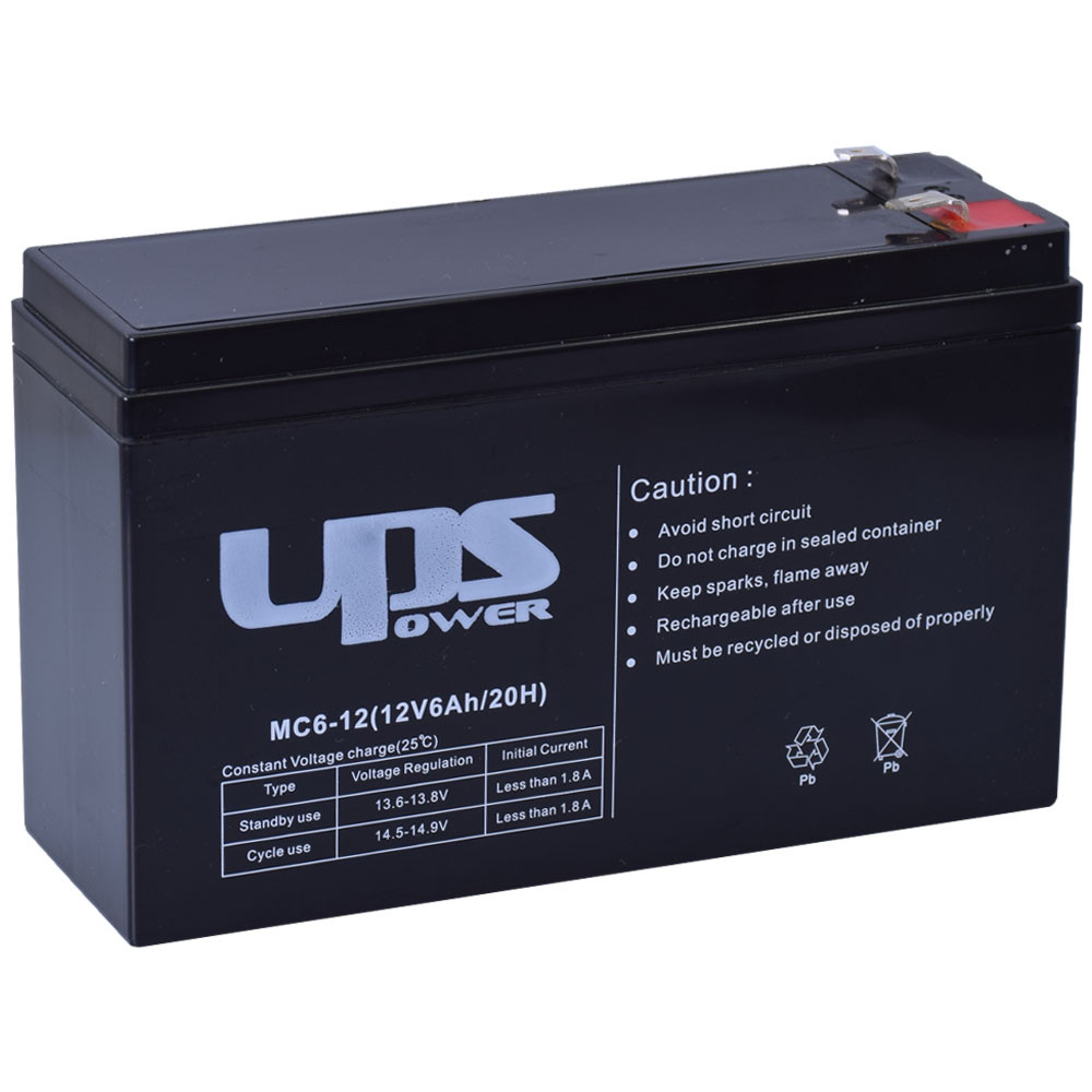 UPS Power MC6-12 12V 6Ah Zselés akkumulátor