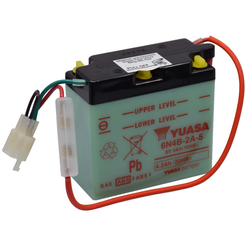 Yuasa 6N4B-2A-5 6V 4Ah Motor akkumulátor sav nélkül