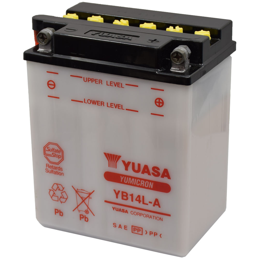 Yuasa YB14L-A 12V 14Ah Motor akkumulátor sav nélkül Yuasa YB14L-A 12V 14Ah Motor akkumulátor sav nélkül