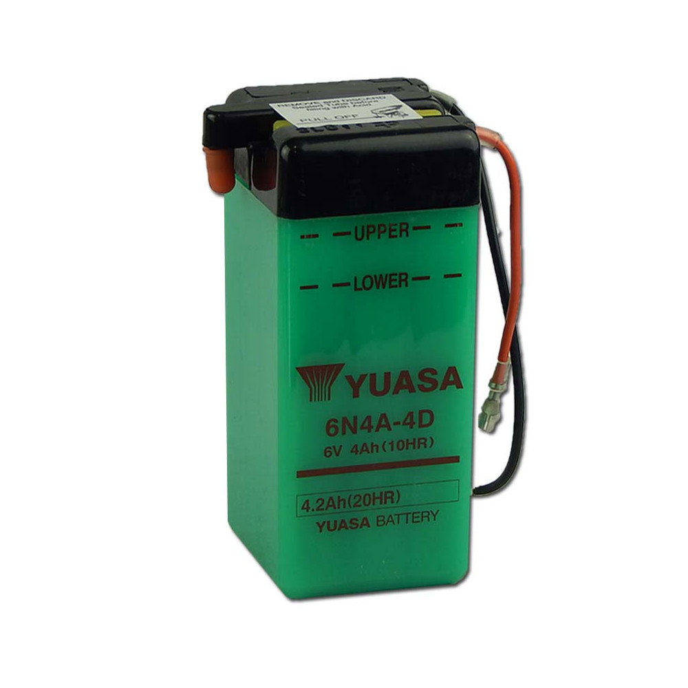 Yuasa 6N4A-4D 6V 4Ah Motor akkumulátor sav nélkül