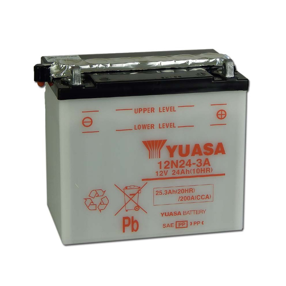 Yuasa 12N24-3A 12V 24Ah Motor akkumulátor sav nélkül Yuasa 12N24-3A 12V 24Ah Motor akkumulátor sav nélkül