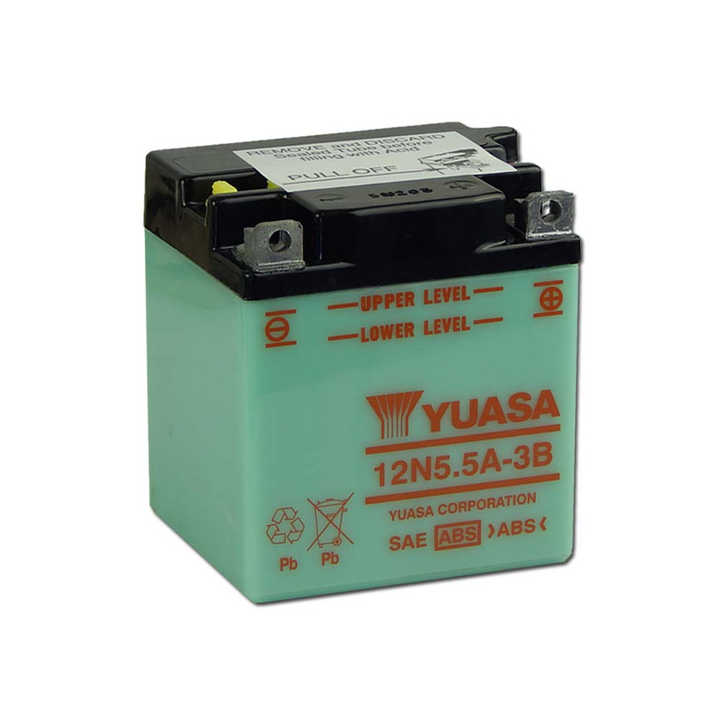 Yuasa12N5-3B 12V 5Ah Motor akkumulátor sav nélkül