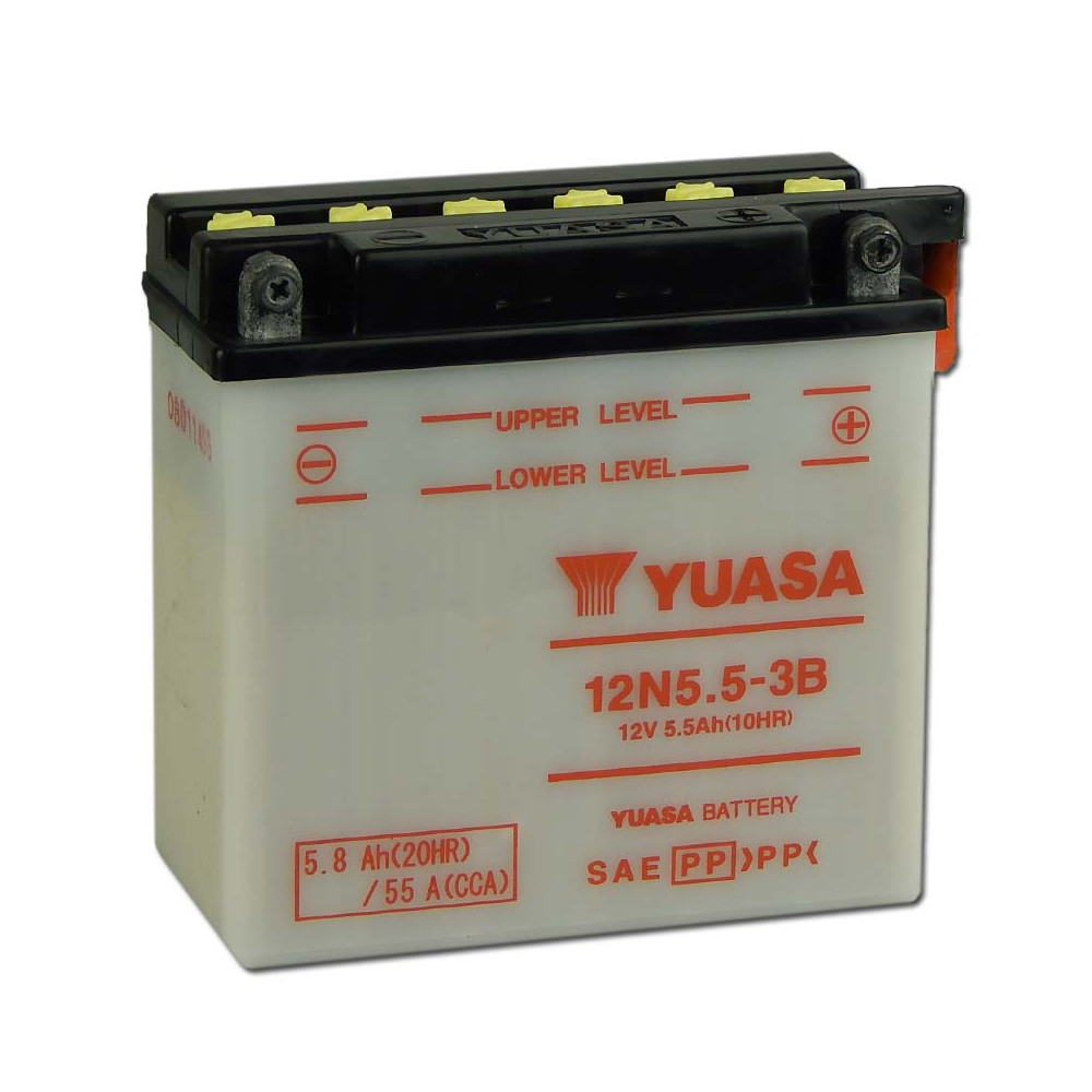 Yuasa12N5,5-3B 12V 5,5Ah Motor akkumulátor sav nélkül