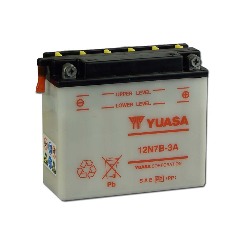 Yuasa12N7B-3A 12V 7Ah Motor akkumulátor sav nélkül Yuasa12N7B-3A 12V 7Ah Motor akkumulátor sav nélkül