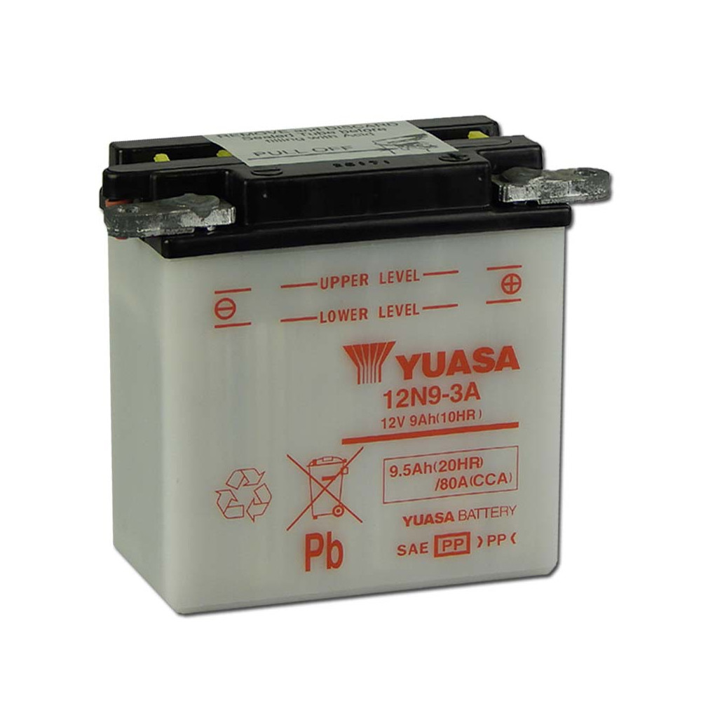 Yuasa 12N9-3A 12V 9Ah Motor akkumulátor sav nélkül