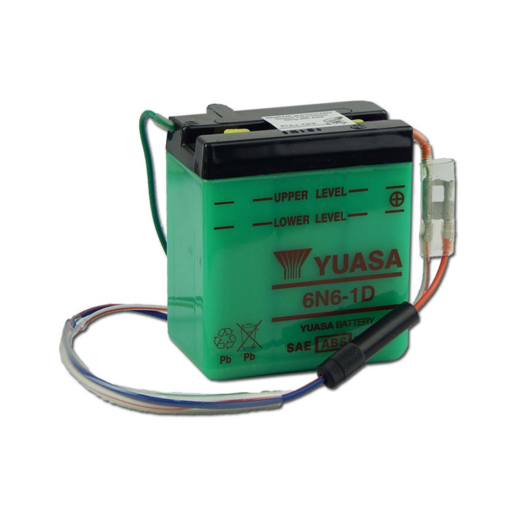 Yuasa 6N6-1D 6V 6Ah Motor akkumulátor sav nélkül