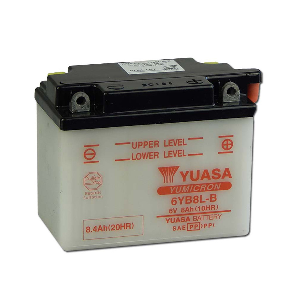 Yuasa 6YB8L-B 6V 8Ah Motor akkumulátor sav nélkül