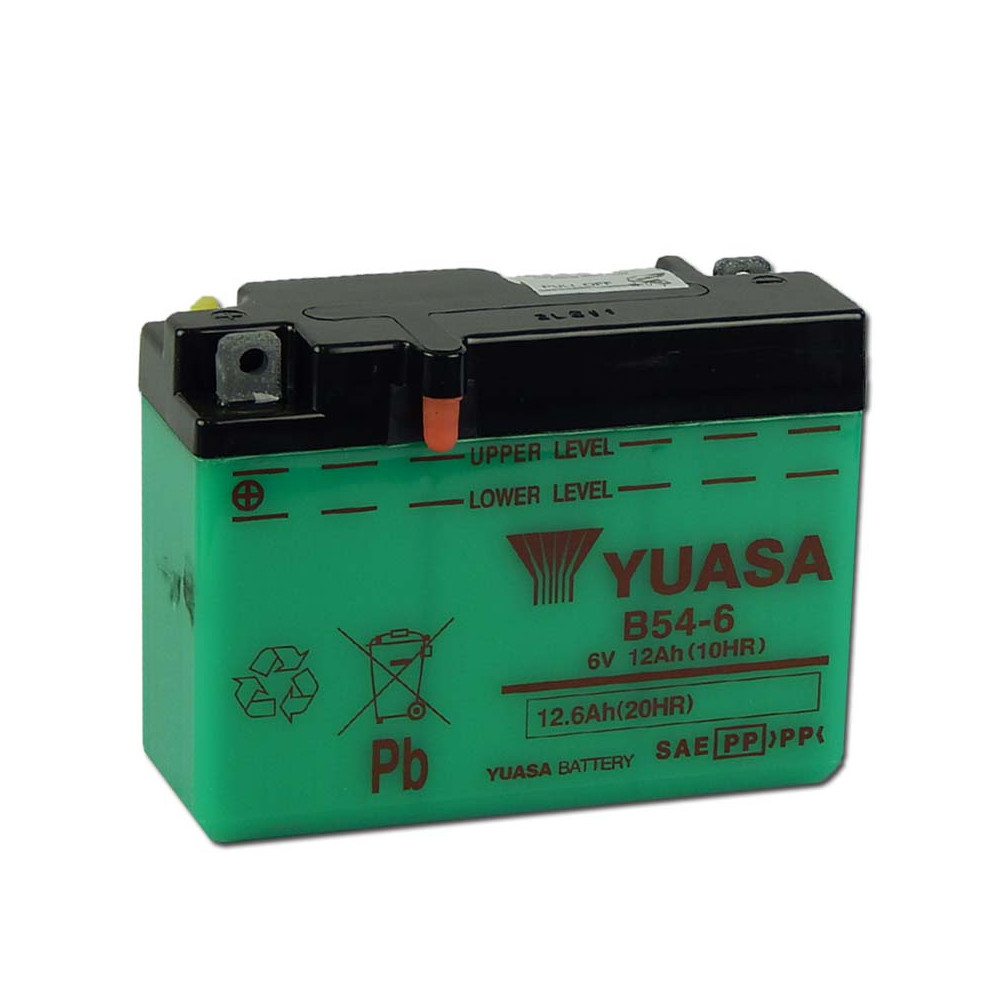 Yuasa B54-6 6V 12Ah Motor akkumulátor sav nélkül