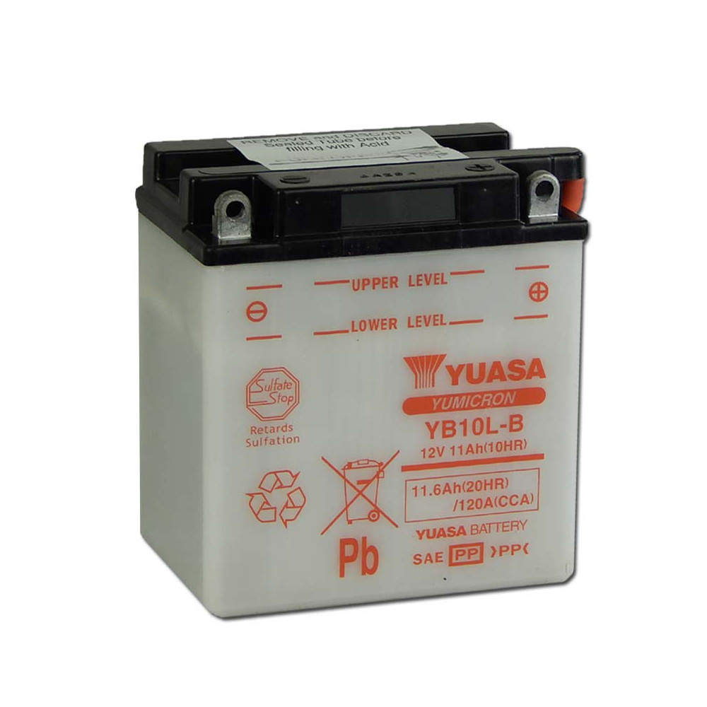 Yuasa YB10L-B 12V 11Ah Motor akkumulátor sav nélkül Yuasa YB10L-B 12V 11Ah Motor akkumulátor sav nélkül