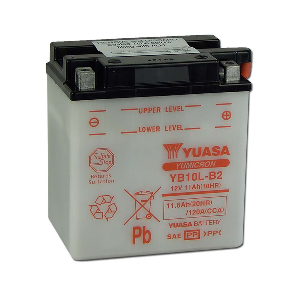 Yuasa YB10L-B2 12V 11Ah Motor akkumulátor sav nélkül