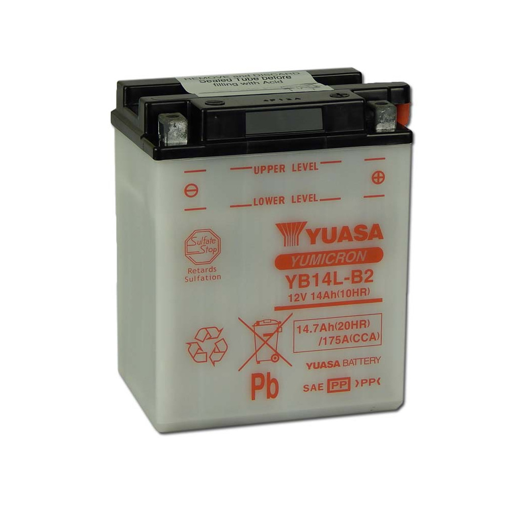 Yuasa YB14L-B2 12V 14Ah Motor akkumulátor sav nélkül Yuasa YB14L-B2 12V 14Ah Motor akkumulátor sav nélkül