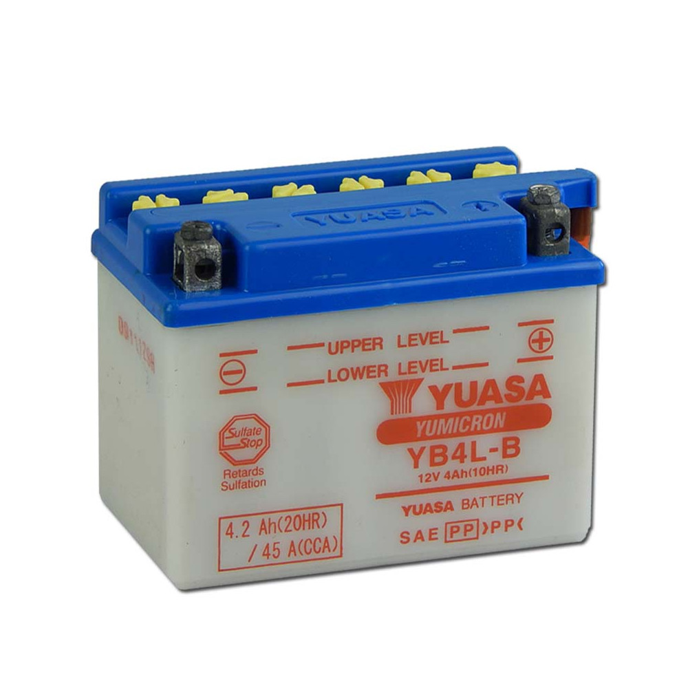 Yuasa YB4L-B 12V 4Ah Motor akkumulátor sav nélkül