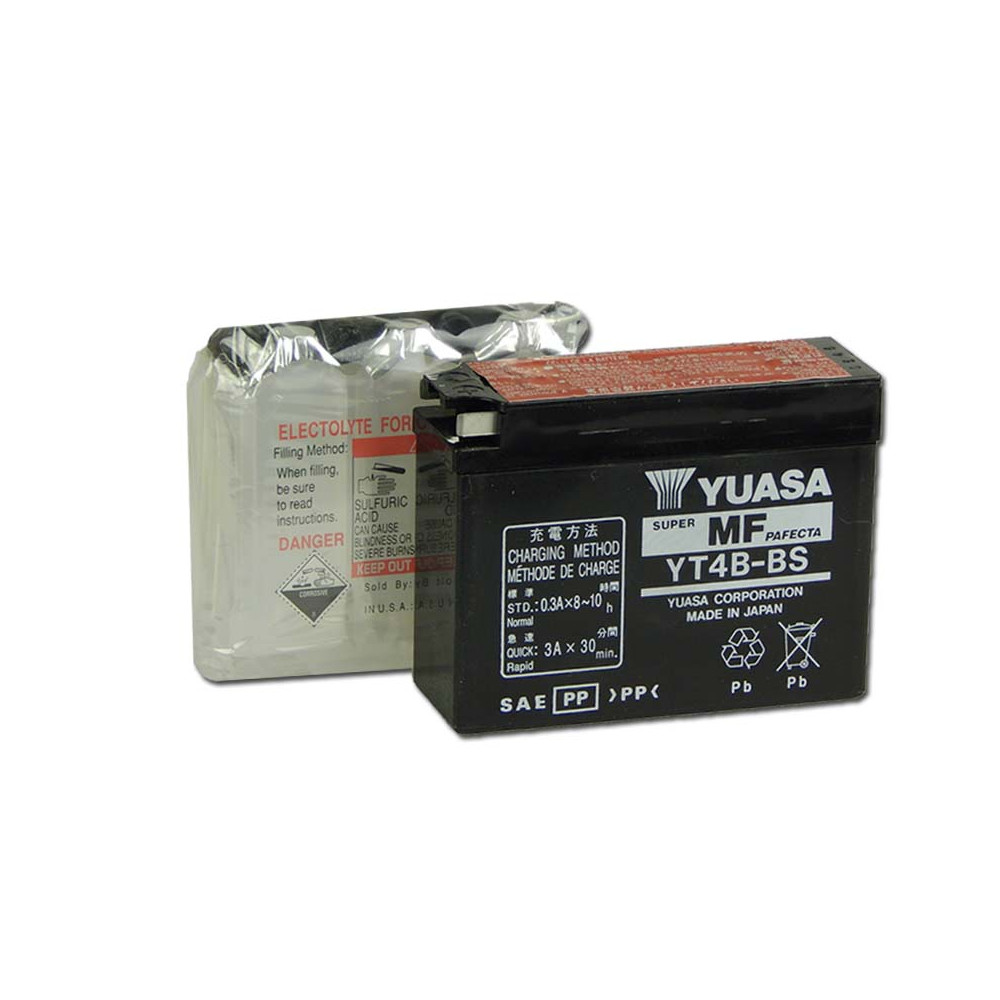 Yuasa YT4B-BS 12V 2,3Ah gondozásmentes AGM (zselés) motor akkumulátor Yuasa YT4B-BS 12V 2,3Ah gondozásmentes AGM (zselés) motor akkumulátor