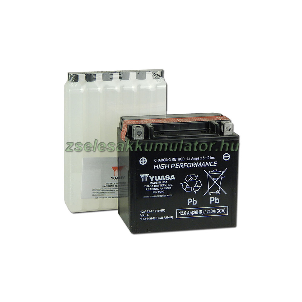Yuasa YTX14H-BS 12V 12Ah gondozásmentes AGM (zselés) motor akkumulátor Yuasa YTX14H-BS 12V 12Ah gondozásmentes AGM (zselés) motor akkumulátor