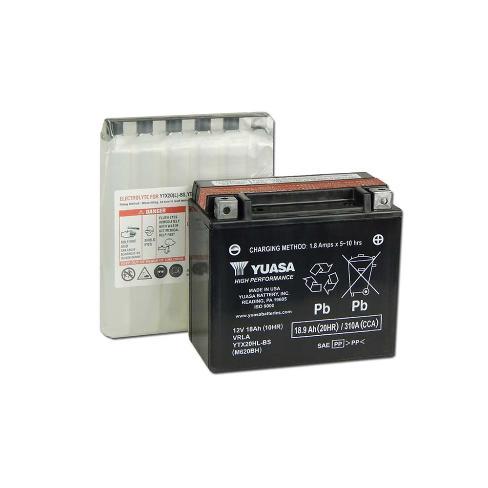 Yuasa YTX20HL-BS 12V 18Ah gondozásmentes AGM (zselés) motor akkumulátor