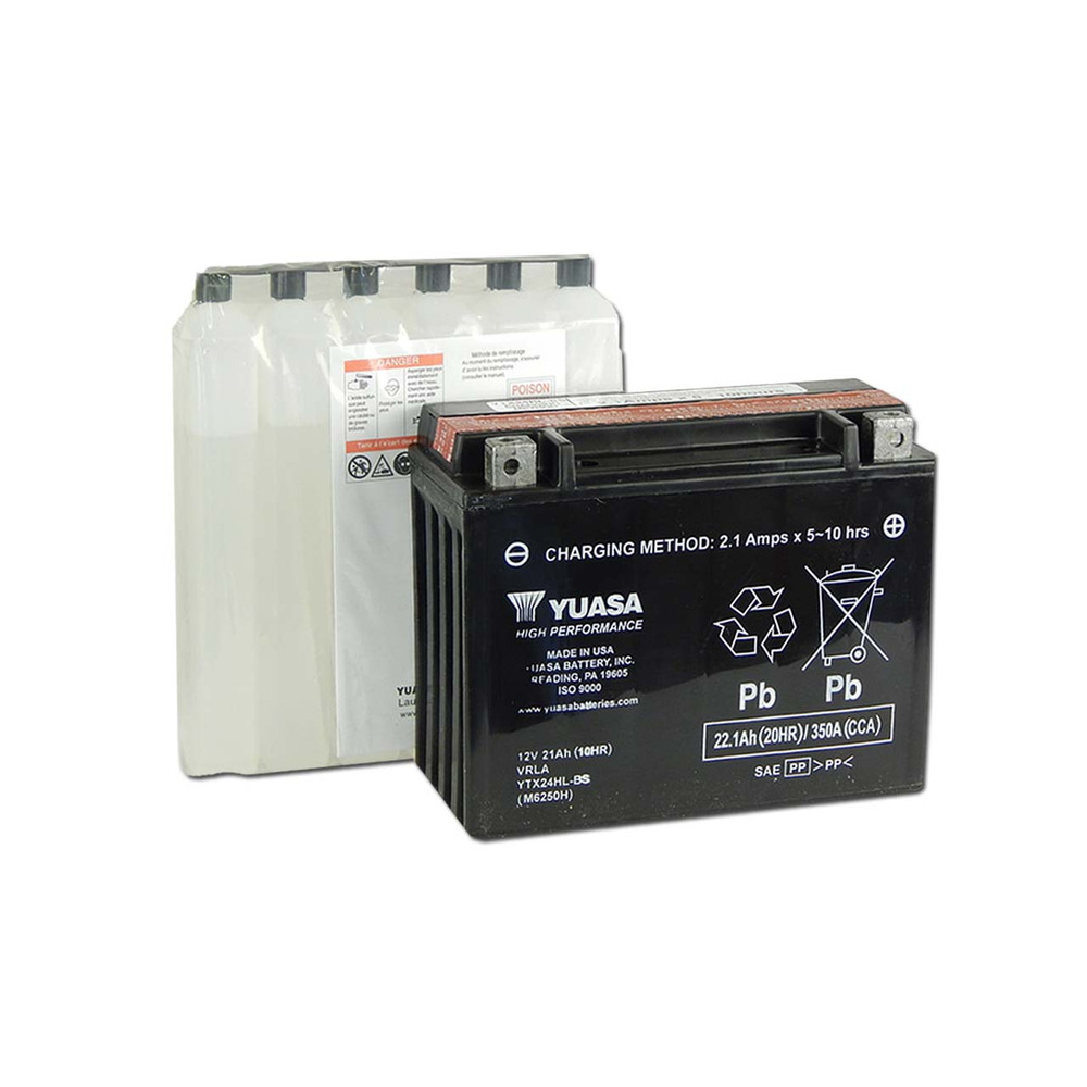 Yuasa YTX24HL-BS 12V 21Ah gondozásmentes AGM (zselés) motor akkumulátor